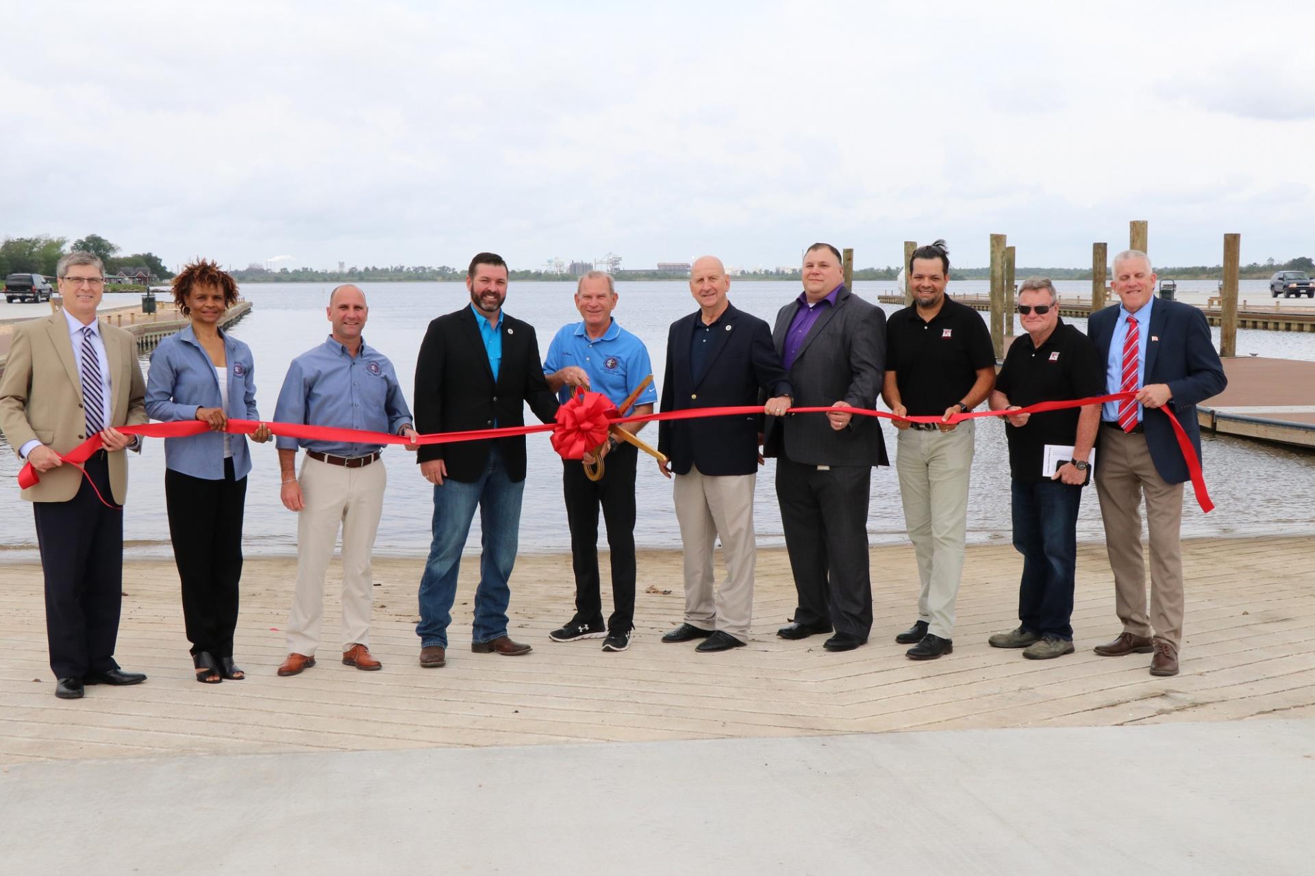 PLP boat launch ribbon cutting