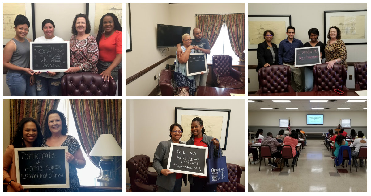 Collage of homebuyers who successfully completed group homebuyers class