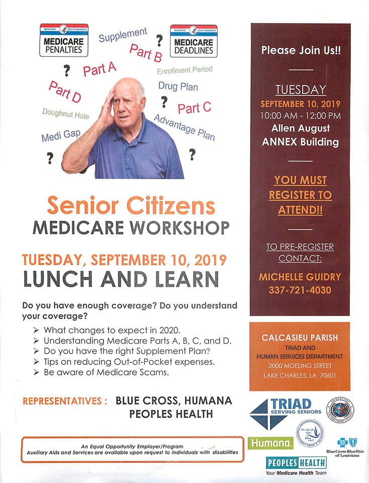 Lunch and Learn Medicare workshop 2019