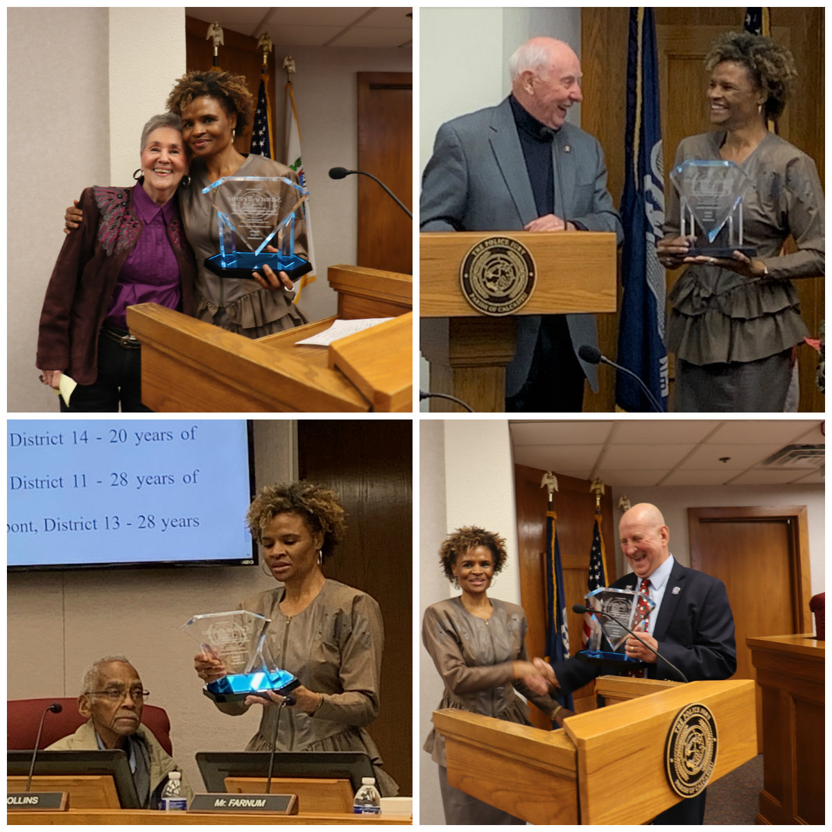 Four outgoing jurors recognized for 20-plus years of service2019