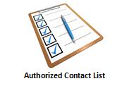 Authorized Contact List