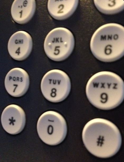 landline phone buttons