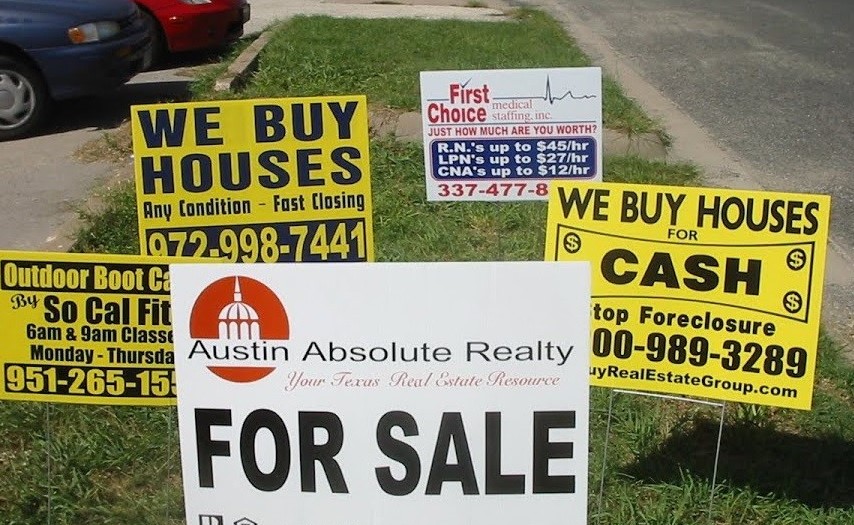 Construction, political, advertising signs are prohibit in Calcasieu Parish right-of way