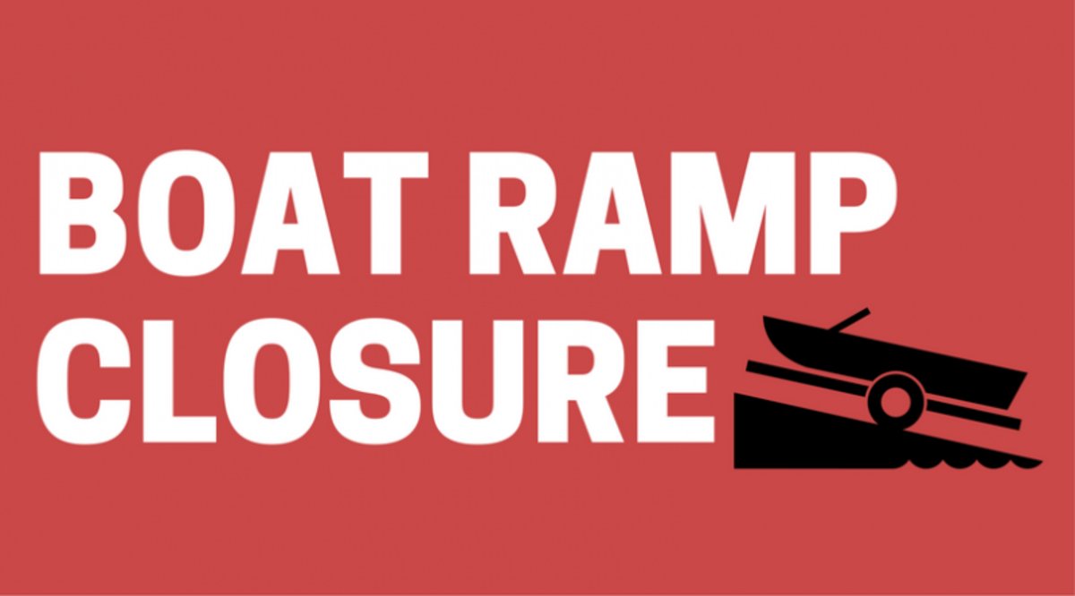 Boat ramp closed