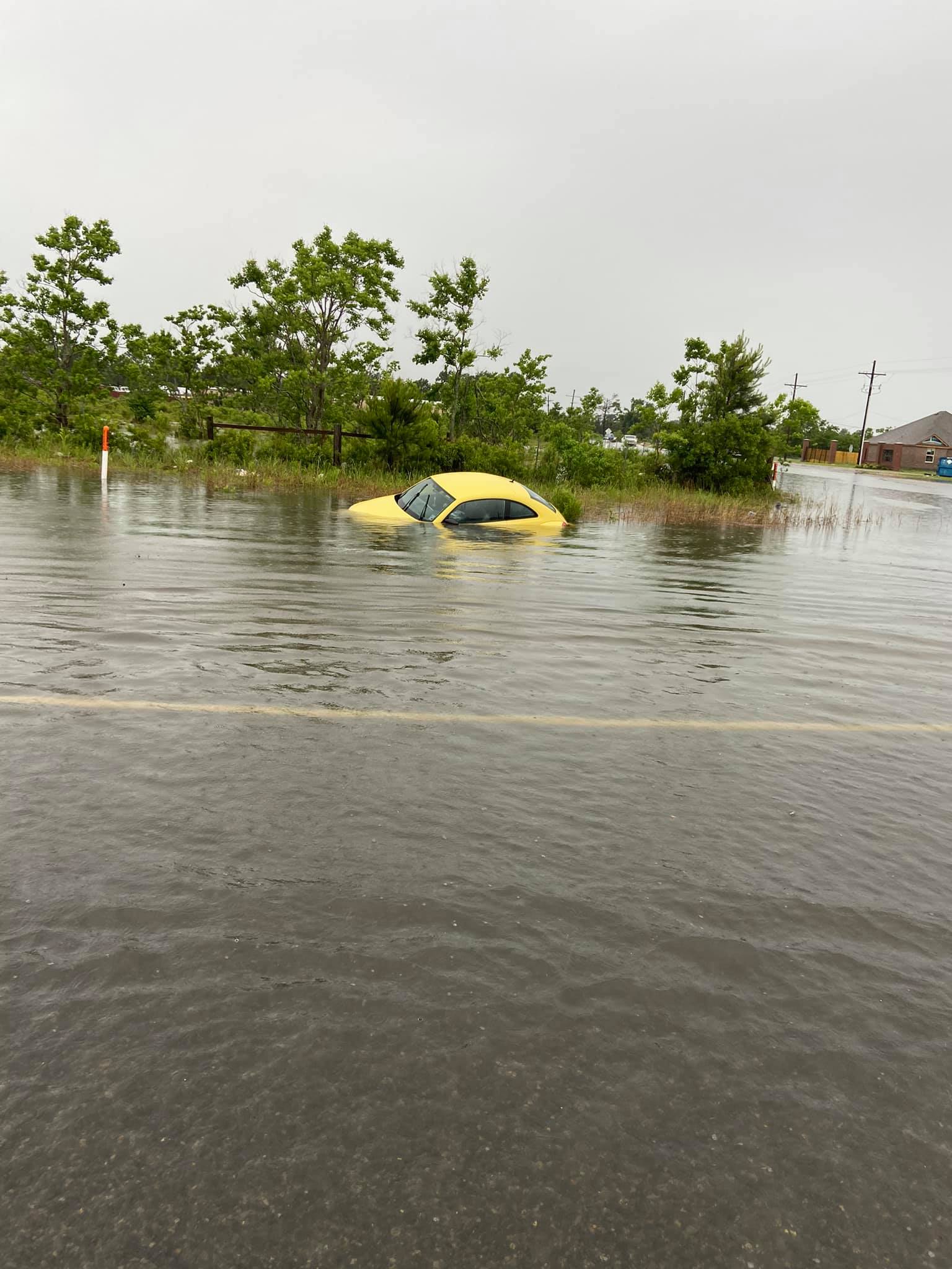 May 2021 flooding in Sulphur near WR Grace