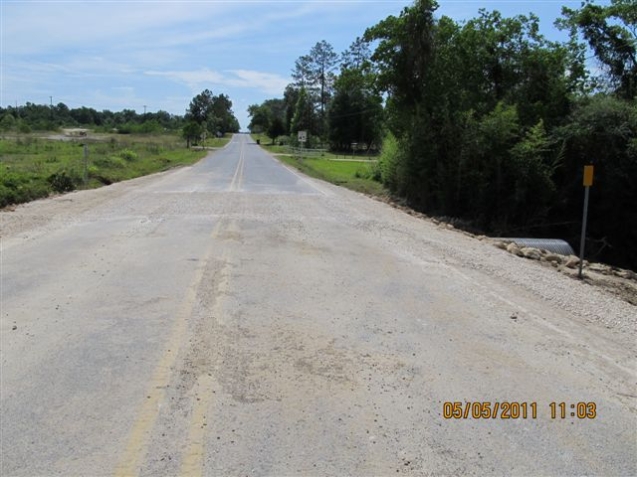 Resurfaced Road after project