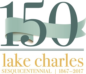 150 year anniversary Lake Charles logo