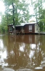 flooded camp