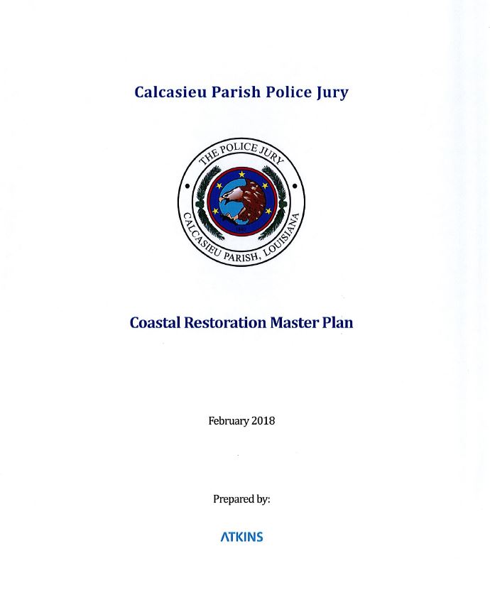 Coastal Restoration Master Plan cover